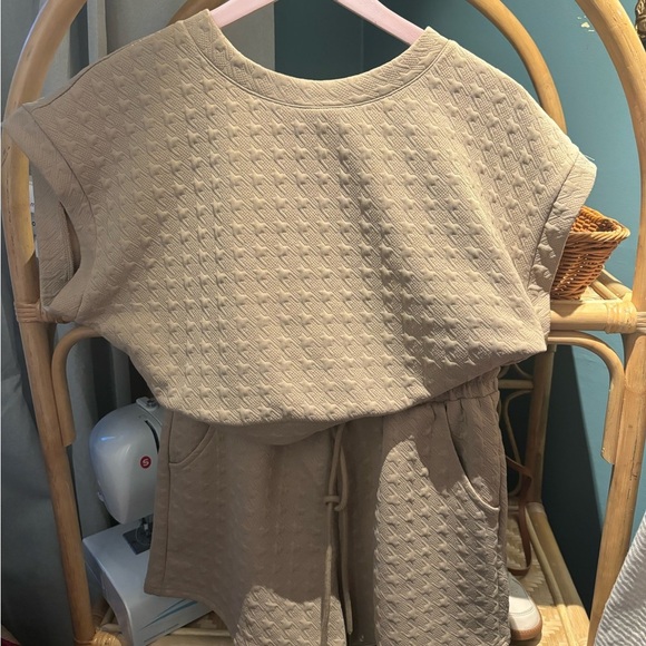 Ces Femme Tan Textured Romper - Picture 4 of 6
